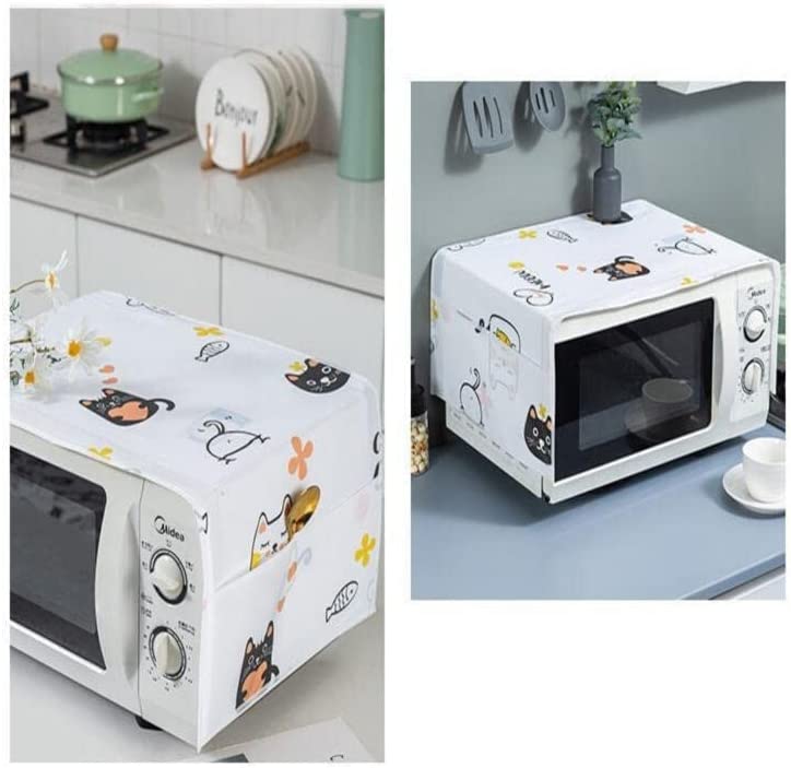 Microwave Oven Cover with Storage Pocket