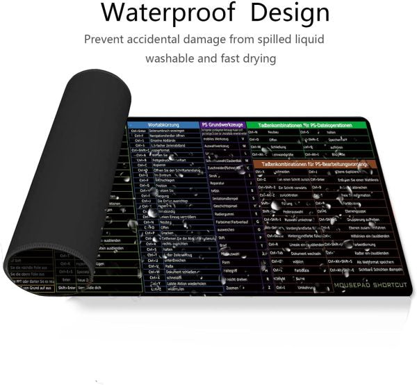 Shortcut Keys Printed Keyboard Mat