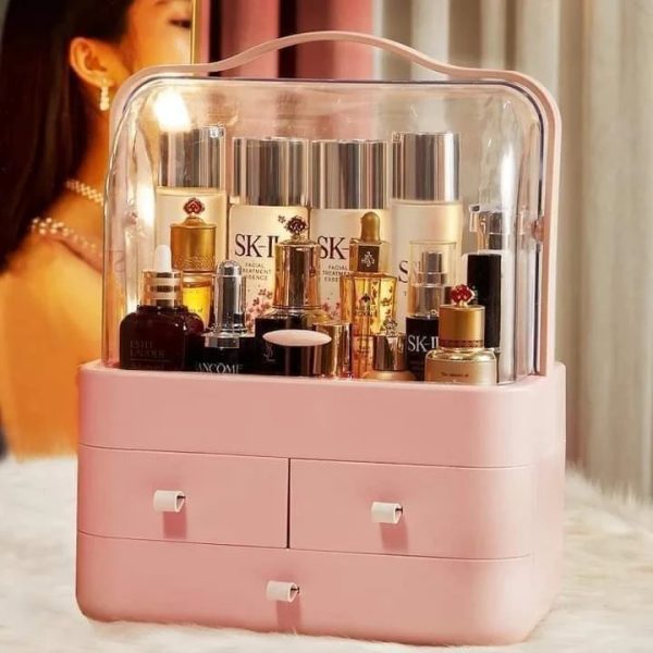 Multi-functional Cosmetic Organizer With Multiple Drawers
