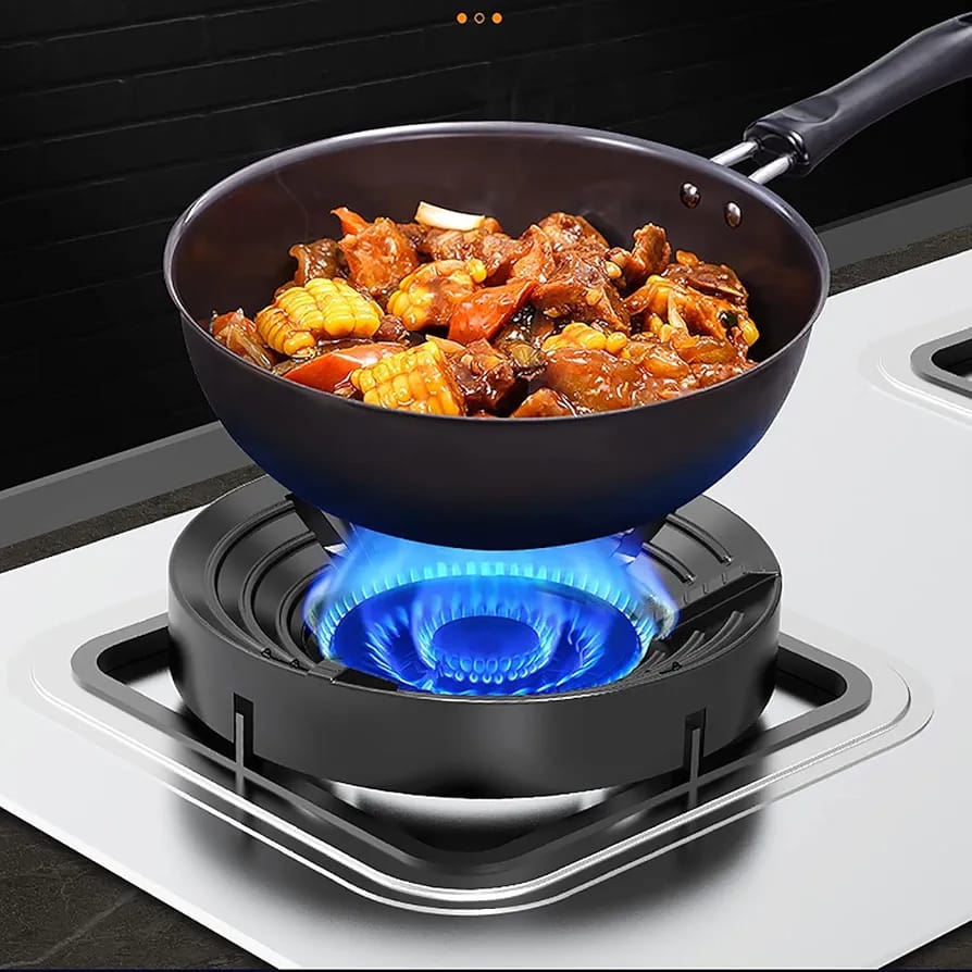 Gas Saver Burner Stand + USB Rechargeable Arc Lighter Combo