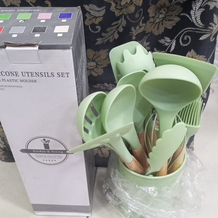 12 Pcs Silicone Cooking Utensils Set