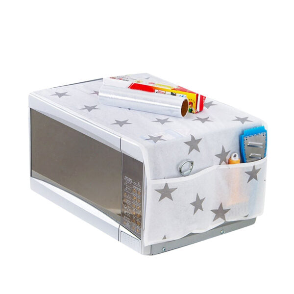 Microwave Oven Cover with Storage Pocket