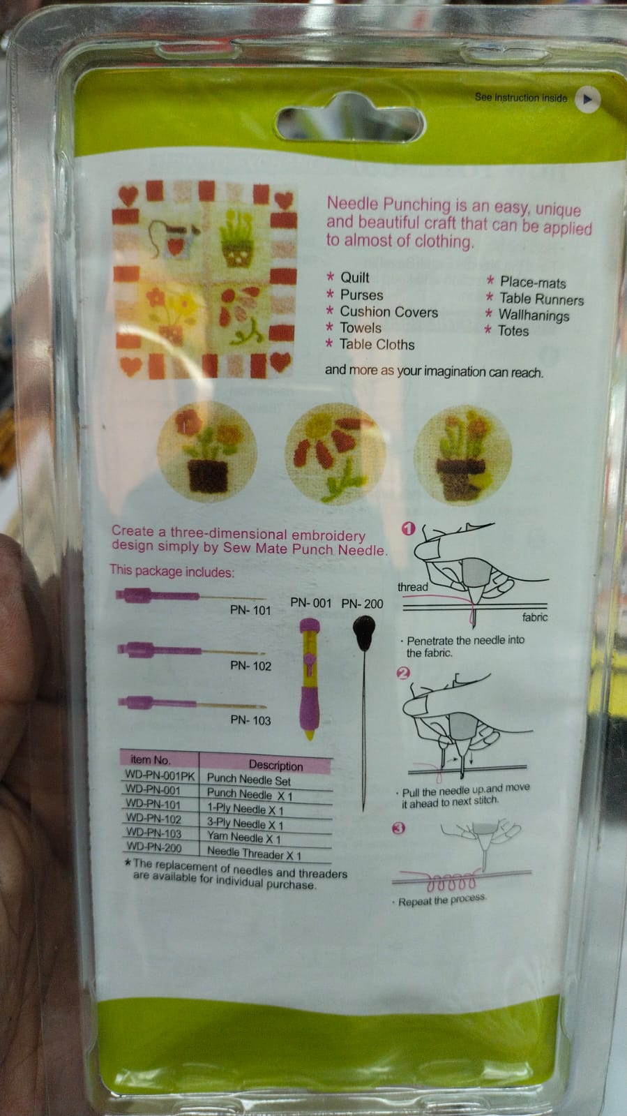 Embroidery Punch Needle