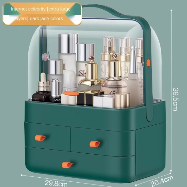 Multi-functional Cosmetic Organizer With Multiple Drawers
