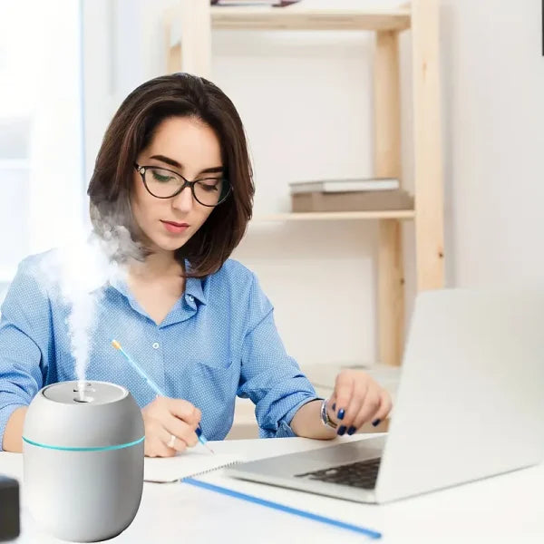 USB Portable Air Humidifier With Warm Led Outline