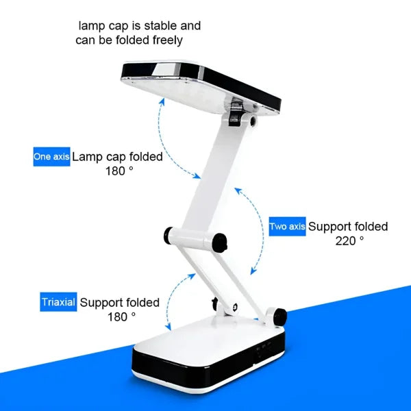 Portable Folding Led Desk Lamp With Adjustable Brightness