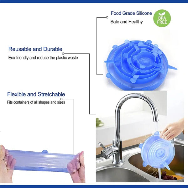 Silicone Lid Cover 6pcs/set