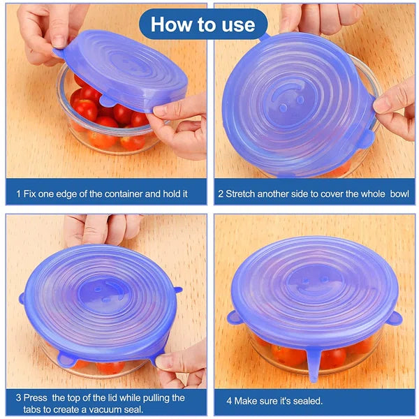 Silicone Lid Cover 6pcs/set