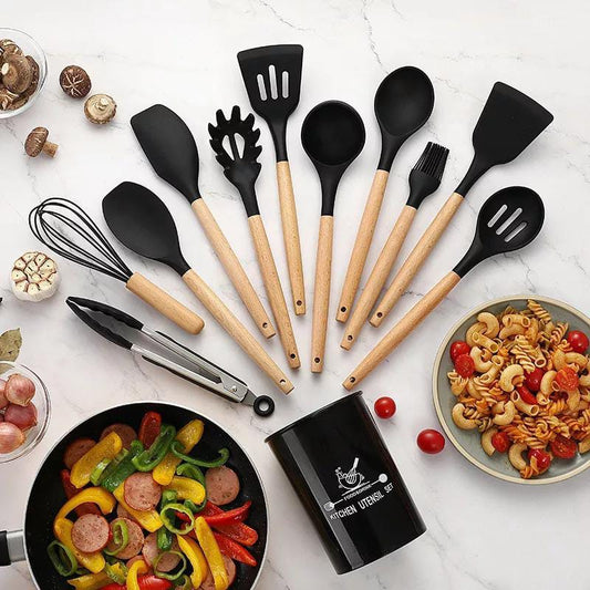 12 Pcs Silicone Cooking Utensils Set