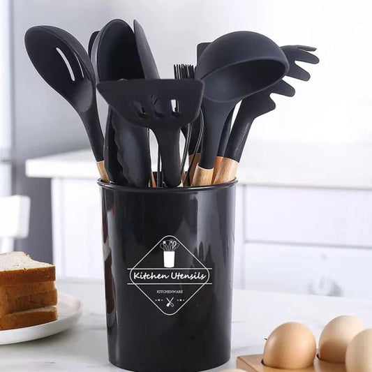 12 Pcs Silicone Cooking Utensils Set