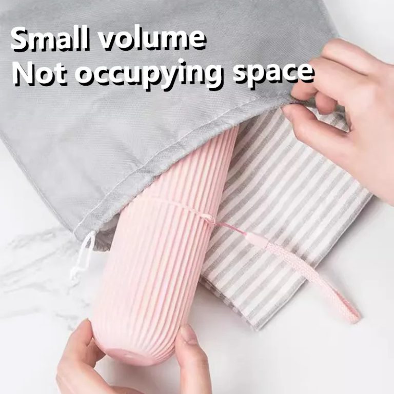Travel Toothbrush Case with Toothpaste Slot