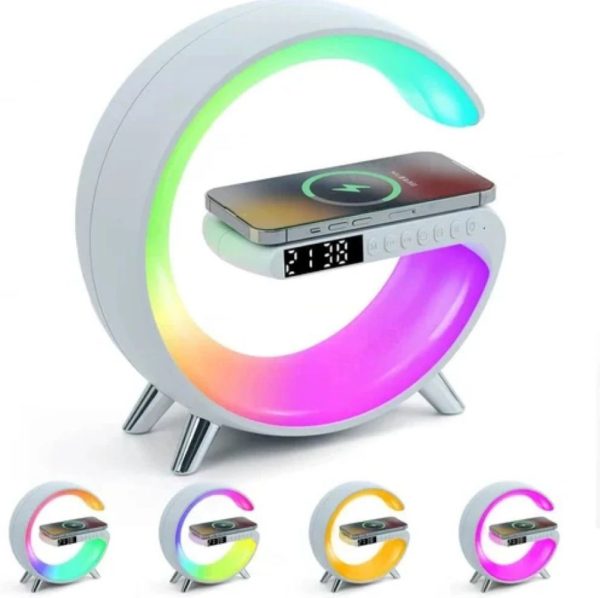 G-Shaped Multi-functional Bluetooth Mp3 Player with Led Clock Display Speaker