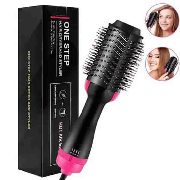 Hot Air Brush Comb For Drying, Straightening & Curling (3 In 1)
