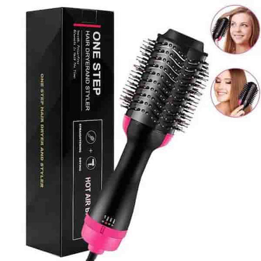 Hot Air Brush Comb For Drying, Straightening & Curling (3 In 1)