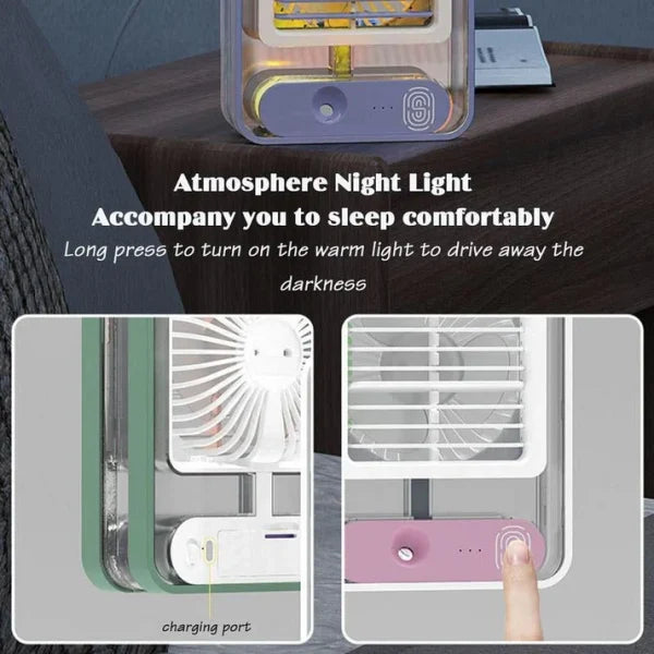 Portable Rechargeable USB Mini Air Cooler Fan