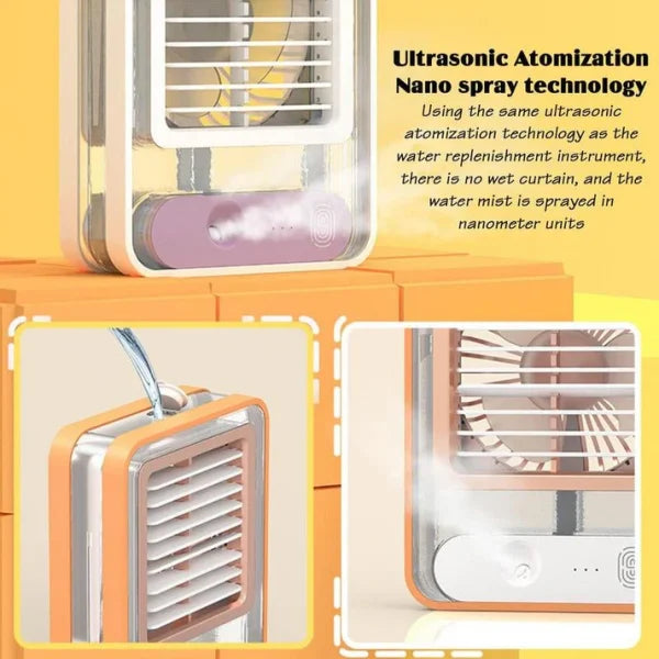 Portable Rechargeable USB Mini Air Cooler Fan