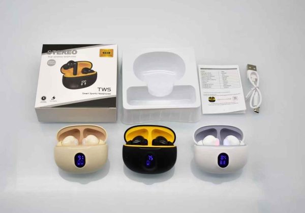 Display Wireless Bluetooth Earbuds